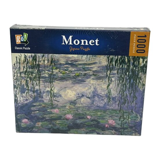 Monet Waterlilies 1000-Piece Jigsaw Puzzle NEW - Picture 1 of 5
